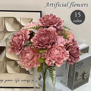 造花 フェイクフラワー 牡丹 ボタン アートフラワー 人工植物 装飾 飾り インテリア パーティー リビング 玄関 ウエディング おしゃれ ナチュラル 可愛い