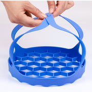 蒸しかご 蒸しカゴ 蒸し籠 ハンドル付き 蒸し器 水切り せいろ 調理器具 調理用具 シリコン製 ソフト やわらかい 大容量 省スペース 持ち手付き 便利グッズ