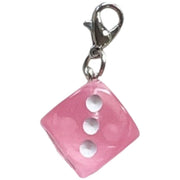 チャーム ペンダントトップ アクセサリーパーツ ハンドメイド雑貨 ハンドメイド用品 手芸雑貨 カニカン サイコロ ダイス カラフル 半透明 カジュアル ポップ 可愛い キュート おしゃれ 推しカラー 推し活