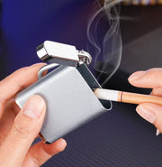 携帯灰皿 カラビナ付き 蓋付き フタ付き アッシュトレイ 吸い殻入れ 軽量 小型 コンパクト 持ち運び 旅行 喫煙グッズ
