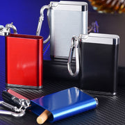 携帯灰皿 カラビナ付き 蓋付き フタ付き アッシュトレイ 吸い殻入れ 軽量 小型 コンパクト 持ち運び 旅行 喫煙グッズ