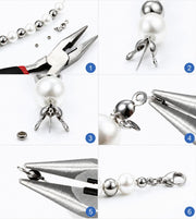 アクセサリーパーツセット 留め具 丸カン カニカン付き ハンドメイド用 基礎金具 指サック フィンガーガード ピンセット付属 ケース付き パーツ アクセサリー材料 クラフトパーツ 部品 材料 ハンドメイド ブレスレット ネックレス アンクレット