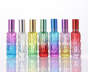アトマイザー 10ml ガラス瓶 小分け 詰め替え容器 スプレーボトル 香水 化粧水 旅行 持ち運び 携帯用 透明 クリア グラデーション