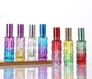 アトマイザー 10ml ガラス瓶 小分け 詰め替え容器 スプレーボトル 香水 化粧水 旅行 持ち運び 携帯用 透明 クリア グラデーション