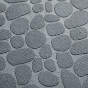 バスマット フロアマット 足ふきマット 洗面所マット 玄関マット トイレマット 40 60cm もこもこ 吸水性 滑り止め ストーン 長方形 やわらかい 無地