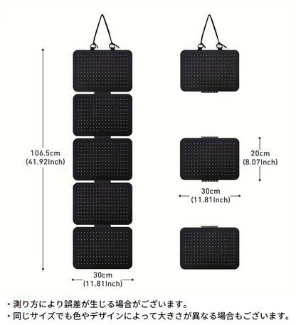 ウォールポケット アクセサリー収納 フェルト製 吊り下げ 壁掛け 大容量 商品画像5