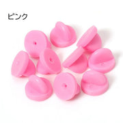 ピンバッチ 留め具 キャッチ 50個セット プラスチック アクセサリーパーツ ピンズ 手芸 ハンドメイド DIY レジン 手作り ブローチピン コサージュ