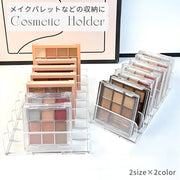 アイシャドウホルダー メイクパレットホルダー アイシャドウ収納ケース アクリル 引き出し用 7仕切り 卓上 スタンド コスメ収納ボックス メイクボックス 透明 クリア ディスプレイ