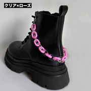 シューズアクセサリー 単品 片足用 ブーツ用 シューパーツ シューアクセサリー チェーン レディース 女性 靴アクセサリー おしゃれ かわいい