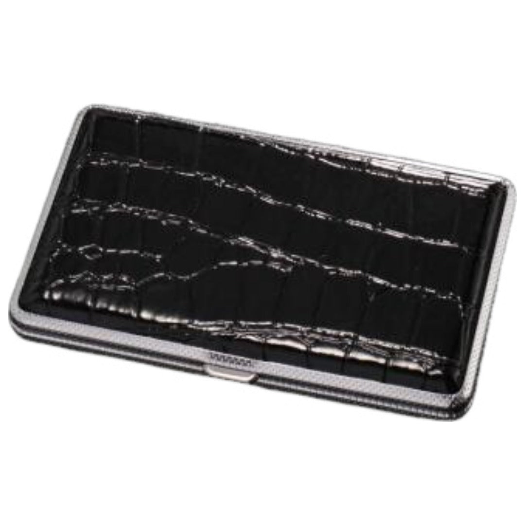 シガレットケース タバコケース 単品 1個 20本収納 煙草入れ 収納 喫煙具 金属製 折れ防止 崩れ防止 潰れ防止 持ち運び レザー調 シンプル 無地 単色 スタイリッシュ スリム 軽量 コンパクト