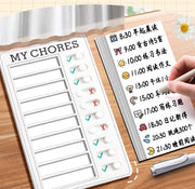 チェックボード お支度ボード セルフチェック やることリスト 文房具 手帳 スケジュール チェックシート チェックリスト チェッカー スライダー付き 小学生 子供 キッズ 主婦 忘れ物対策