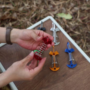 アンカーペグ ウッドデッキ用 ウッドデッキペグ 単品 1個 魚骨型 スプリング アウトドア用品 テントアクサセリー キャンプ 留め具 フック フィッシュボーン テント タープ