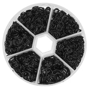 丸カン 6サイズセット 金具 留め具 ケース付き アクセサリーパーツ キーホルダー ネックレス ピアス 4mm 5mm 6mm 7mm 8mm 10mm ハンドメイド 手芸用品 手作り DIY
