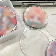 缶バッジカバー 10枚セット 缶バッジ保護 缶バッジ用 バッジカバー 透明 クリア 丸型 ラウンド 収納 保護カバー コレクション ディスプレイ