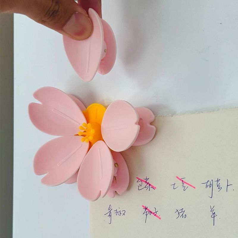 袋止めクリップ 2個セット キッチンクリップ 食品用袋クリップ 桜 マグネット 商品画像3