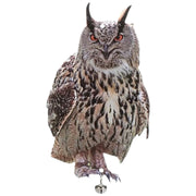 鳥よけボード 鳥よけ 防鳥 リアル フクロウ 梟 鳥避けグッズ 鳩よけ カラスよけ 鳥害対策 ベランダ ミミズク 吊り下げ式 鈴付き 大きめ 大きい カラー