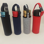 水筒カバー ペットボトルカバー ペットボトルホルダー 保温 保冷 耐熱 断熱 手提げ 無地 ワンタッチバックル 携帯 持ち運び便利