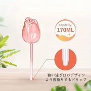 自動水やり器 自動給水器 同タイプ2個セット 170ml ウォーターディスペンサー 自動水差し 家庭用 植物 水やり 水差し 鉢植え 自動給水 自動ドリップ ガーデニング用品 観葉植物 チューリップ型 園芸 挿すだけ 鳥 バード 室内 屋内 おしゃれ かわいい お出かけ 留守 給水タンク 給水ボトル みずやり クリア 中身が見やすい
