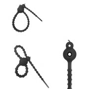 結束バンド 4本セット 結束用具 まとめる 束ねる シリコン製 ソフト 繰り返し マウス ケーブル イヤホン コンセント 配線 整理 パステルカラー かわいい