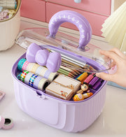多目的ケース アクセサリーケース 小物ケース キッズ 子供用 アクセサリーボックス 小物収納 文房具収納 リボン かわいい おしゃれ フェミニン 女の子 女子 収納ボックス 収納ケース ジュエリー アクセサリー 整理 保管 持ち運び おでかけ