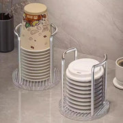 紙コップホルダー カップホルダー カップスタンド 紙コップディスペンサー キッチン整理用品 おしゃれ 紙コップ収納 紙コップスタンド 積み重ね コンパクト 省スペース エレガント 上品 事務所 オフィス お店