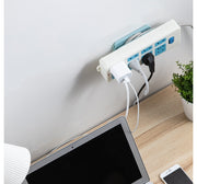 電源タップホルダー 単品 スライド式 粘着テープ 貼付け式 コンセント 延長コード 固定 壁掛け 壁面収納 机上 ホルダー 収納 整理 パソコン周り PCアクセサリー コード 巻きつけ 省スペース 整理整頓 すっきり