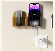 スマホホルダー 壁掛け スマホ充電スタンド スマートフォンスタンド スマホスタンド リモコンラック クリアカラー 透明 壁取り付け 粘着シール 工具不要 穴あけ不要 おしゃれ かわいい 省スペース 便利グッズ