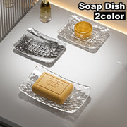ソープデッシュ 石鹸置き 石けん台 置き型 ソープホルダー クリアカラー おしゃれ 可愛い プラスチック 洗面所 キッチン 浴室 バス用品