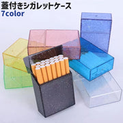 シガレットケース タバコケース 煙草ケース タバコ入れ 煙草入れ 蓋付き 中が見える プラスチック シンプル おしゃれ 収納 保管 持ち運び 持ち歩き カラバリ豊富