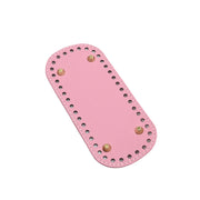 バッグ用底板 リベット付き 18x8cm PUレザー 編みつけ カバン パーツ DIY ハンドメイド 手芸 無地 シンプル 鞄 かごバッグ 裁縫材料