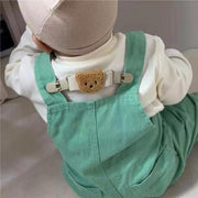 サロペットクリップ キッズ ベビー サスペンダー クリップ ズレ防止 肩紐 ショルダー オーバーオール ベビー服 男の子 女の子 クマ 天使 羽 フラワー