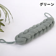 ボディスポンジ 単品 1個 ボディタオル バススポンジ ループ付き 伸縮 吊り下げ ボディウォッシュ 泡立てネット 泡立ち バス用品 身体洗い 体洗い 背中洗い お風呂用品 ボディケア シンプル かわいい