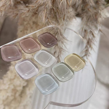 ネイルカラーチャート ガラスチャート クリアカボション 同デザイン10個セット 見本チップ ディスプレイ 商品画像4