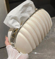 ティッシュケース ティッシュカバー ソフトパックティッシュ用 卓上 スプリング付き バネ付き リボン おしゃれ かわいい