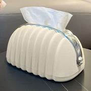 ティッシュケース ティッシュカバー ソフトパックティッシュ用 卓上 スプリング付き バネ付き リボン おしゃれ かわいい