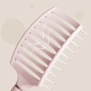 ヘアブラシ スケルトンブラシ 速乾ブラシ ウェットブラシ ヘアケア くし 櫛 幅広 ワイド 湾曲 髪の毛 かわいい おしゃれ