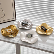 アクセサリートレー アクセサリートレイ アクセサリープレート 小物入れ 小皿 陶器 セラミック製 卓上収納 インテリア ウェーブ