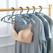 ハンガー 5本セット 物干しハンガー 衣類 下着 収納 洗濯 回転 プラスチック製 単色 シンプル 落下防止 ズリ落ち防止 滑落防止 室内 室外 屋内 屋外