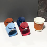 紙コップホルダー カップスタンド カップホルダー キッチン用品 使い捨てカップ 収納 レザー調 挟む ホットドリンク 取り付け簡単
