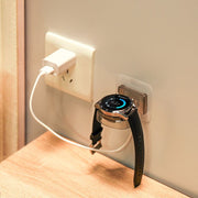 充電スタンド 腕時計用 貼り付け 粘着式 アクセサリー アップルウォッチ用 AppleWatch用 充電 粘着テープ スタンド ウォールシェルフ シンプル クリアカラー コンパクト スタイリッシュ
