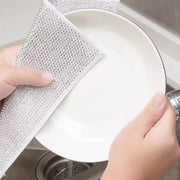 キッチンクロス 10枚セット ふきん 布巾 20x20cm 正方形 たわし 掃除 フライパン 鍋 こげとり 焦げ落とし 洗い物 食器洗い 台所 キッチン 水回り