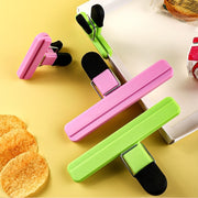 袋止めクリップ 袋留めクリップ 3個セット 食品バッグクリップ 保存用バッグクリップ キッチン雑貨 キッチン用品 生活雑貨 日用雑貨 幅広 大きめ 小型 コンパクト シンプル カジュアル ポップ 可愛い キュート おしゃれ