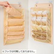 ウォールポケット 収納ポケット 吊り下げ収納 クローゼット収納 壁掛け収納 下着 ブラジャー ショーツ 吊り下げ 整理用品 クローゼット メッシュ 穴あき ブラ タオル 小物 靴下 パンツ