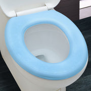 便座カバー 便座シート トイレカバー O型 トイレ用品 便所用品 EVA 防水 汚れ防止 花柄 マジック テープ 衛生的 シンプル