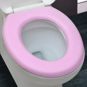 便座カバー 便座シート トイレカバー O型 トイレ用品 便所用品 EVA 防水 汚れ防止 花柄 マジック テープ 衛生的 シンプル