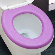 便座カバー 便座シート トイレカバー O型 トイレ用品 便所用品 EVA 防水 汚れ防止 花柄 マジック テープ 衛生的 シンプル