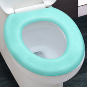 便座カバー 便座シート トイレカバー O型 トイレ用品 便所用品 EVA 防水 汚れ防止 花柄 マジック テープ 衛生的 シンプル
