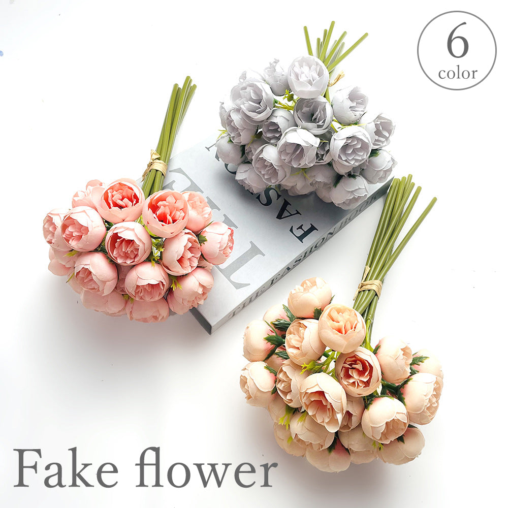 造花 花束 フェイクフラワー フェイクグリーン 一束 植物 インテリア 装飾 飾り 模様替え 水やり不要 枯れない イミテーション 人工 アートフラワー かわいい おしゃれ