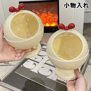 小物入れ アクセサリーケース 卓上収納 収納グッズ 整理用品 インテリア小物 丸型 ラウンド スライド蓋 リボン 無地 ポップ カジュアル キュート ガーリー ユニーク 可愛い かわいい おしゃれ