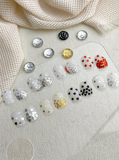 ネイルパーツ 4個セット スパンコール ネイルアート用品 ホログラム 星 商品画像3